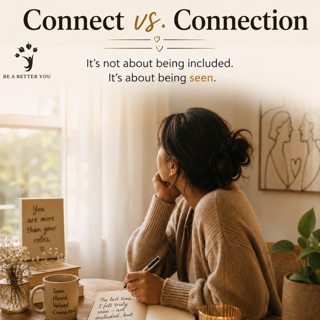 Connect vs. Connection: Why You Can Feel Alone in a Crowd